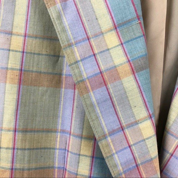 Vintage Donnkenny pastel plaid fully lined blazer - Picture 6 of 8